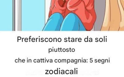 Preferiscono stare da soli piuttosto che in cattiva compagnia: i 5 segni zodiacali più solitari
