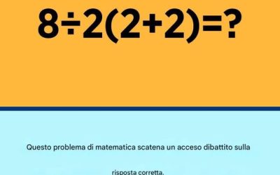 Dilemma matematico: come si risolve l’equazione 8 ÷ 2(2 + 2)?