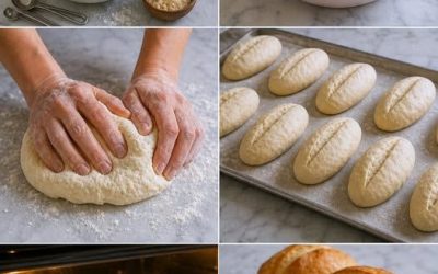 Pane francese croccante fatto in casa senza macchina: facilissimo da preparare 🥖✨ Condividi la ricetta così potremo continuare a proporti le nostre ricette! 👌👌👇