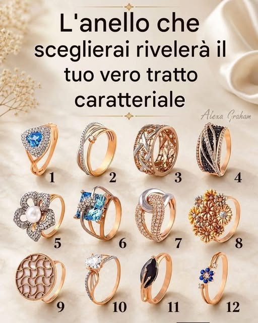 L’anello che scegli rivelerà un lato nascosto della tua personalità.
