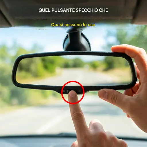 Quasi nessuno usa questo pulsante nello specchietto retrovisore… Ma tutti dovrebbero saperlo.