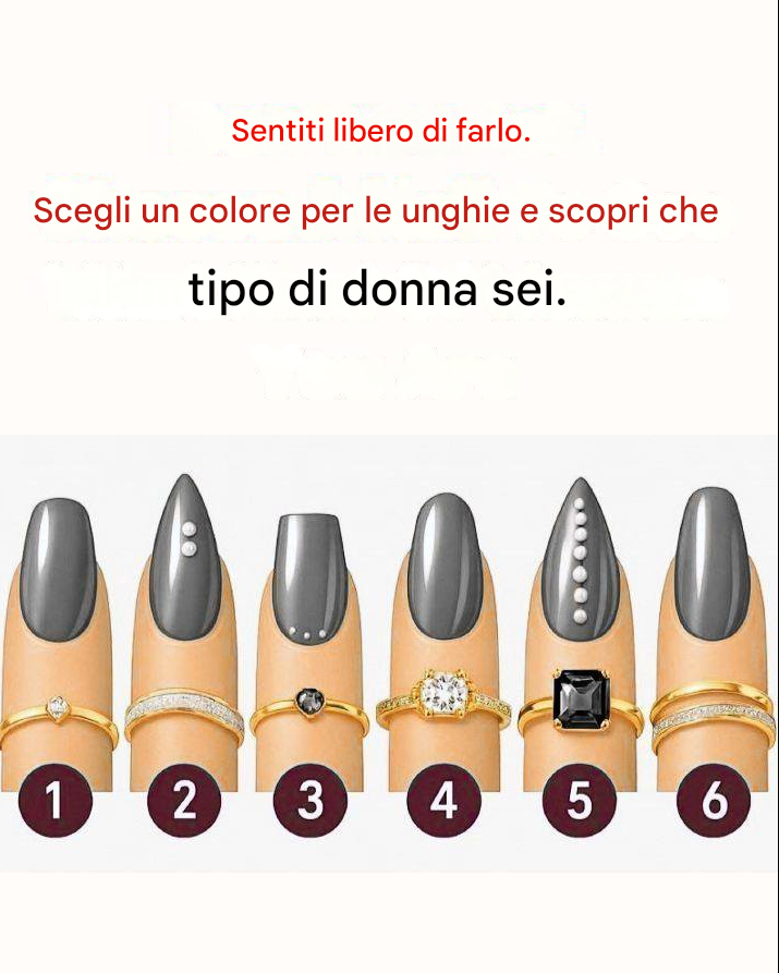 Scegli la forma della tua unghia e scopri chi sei davvero
