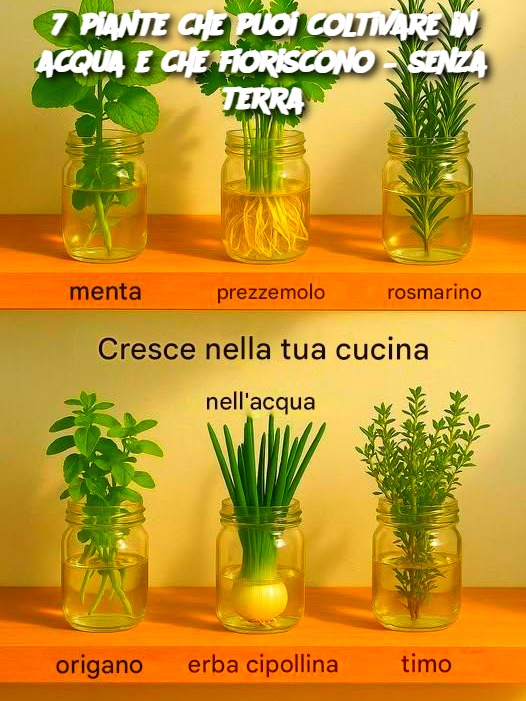 7 piante che puoi coltivare in acqua e che fioriscono – senza terra