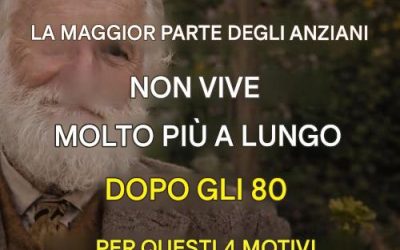 La maggior parte degli anziani non vive molto oltre gli 80 anni: ecco 4 motivi.