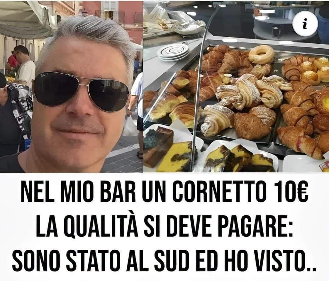 “Ecco quanto costa un cornetto nel mio bar, la qualità si deve pagare” (1 / 2)