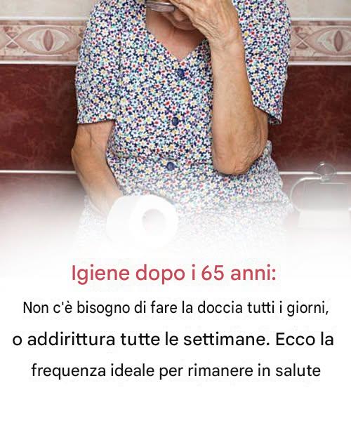 Perché le docce quotidiane dopo i 65 possono fare più male che bene