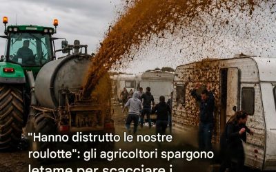 I viaggiatori si rifiutarono di andarsene, così il contadino li scacciò con un toro.