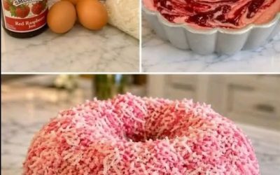 Torta a palla di neve al lampone e cocco: un dessert da sogno e irresistibile.