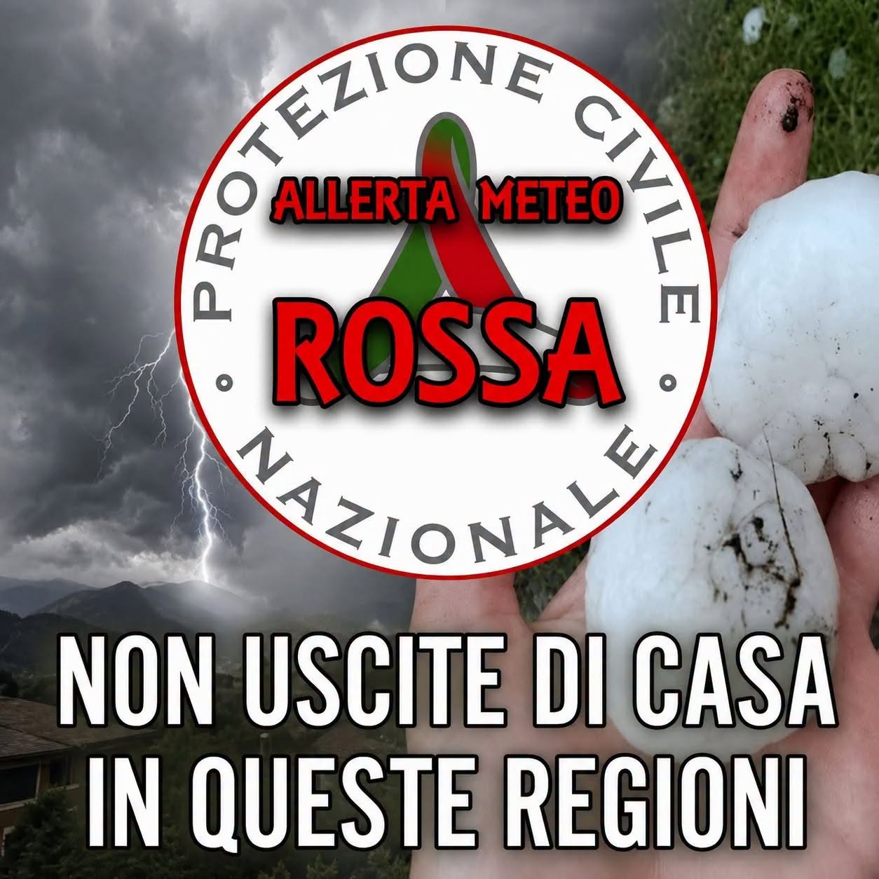 Italia, diramata l’allerta meteo rossa: le regioni interessate (1 / 2)