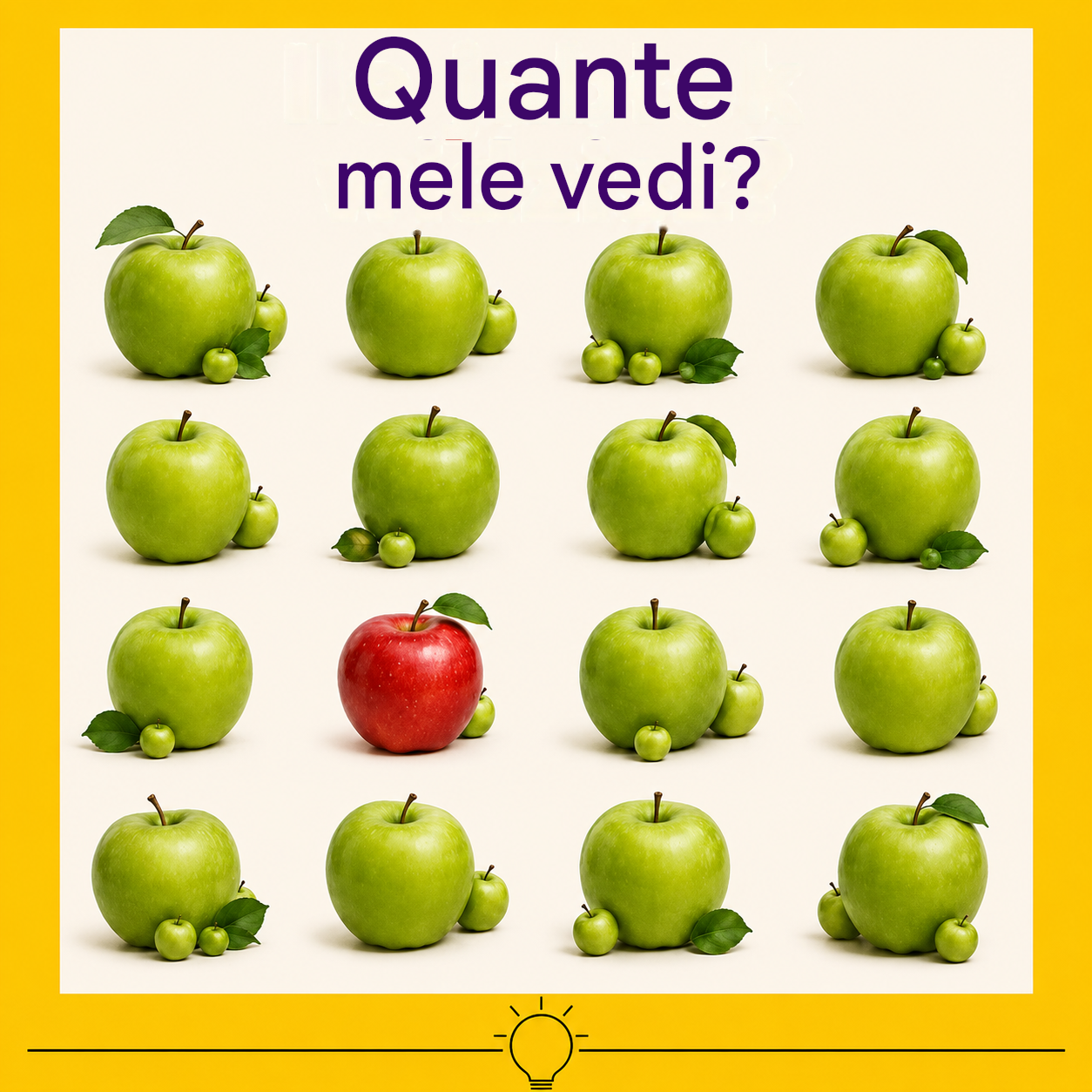 Quante mele vedi
