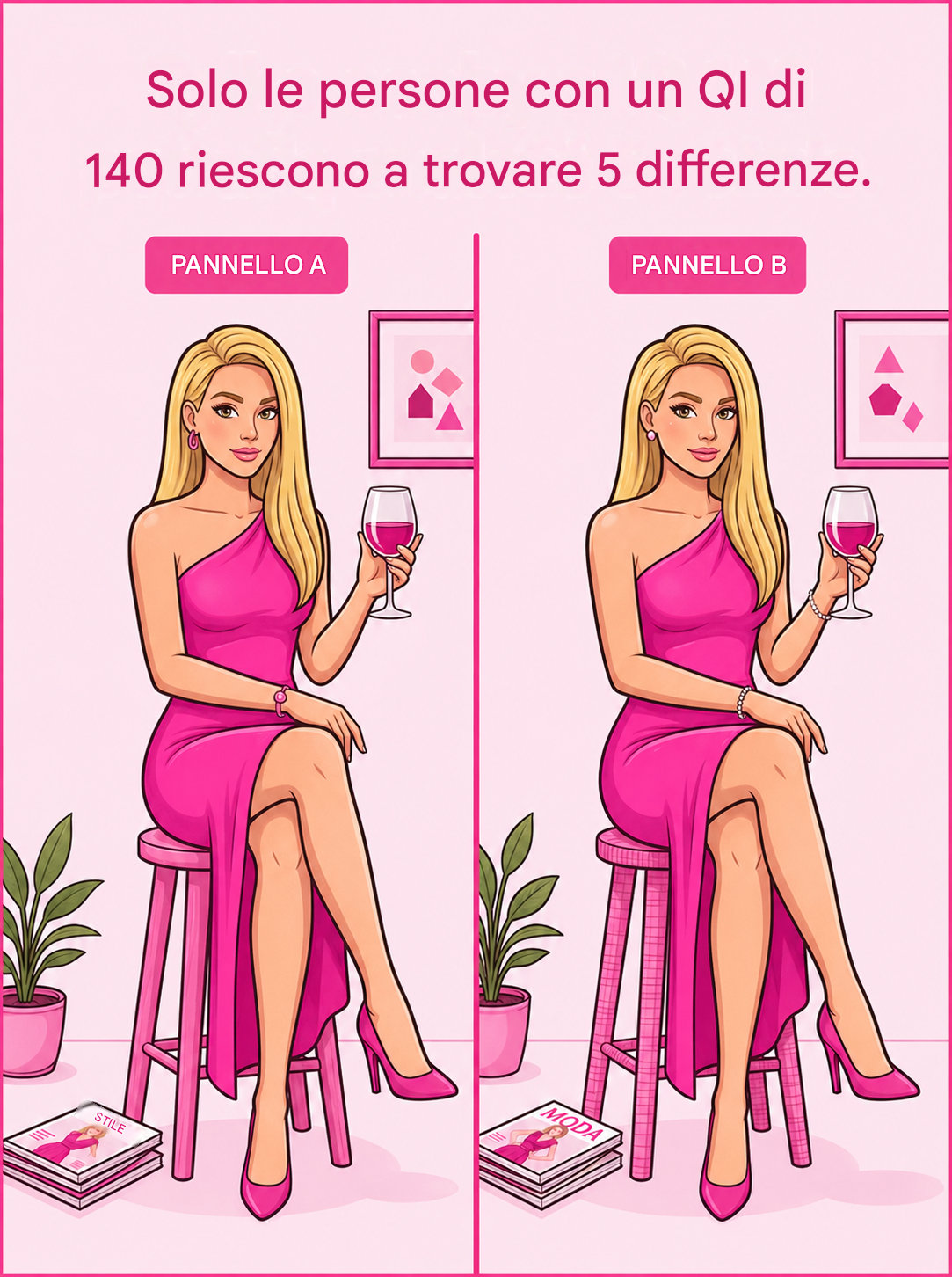 Le due immagini sembrano identiche — ma solo l’1% delle persone riesce a trovare tutte e 5 le differenze