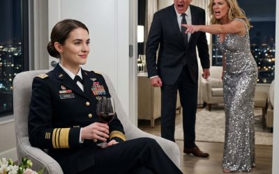 Entrai nel lussuoso hotel di mio padre, vestito con l’uniforme militare di gala, quando la mia matrigna puntò il dito e sbottò: “Sicurezza, cacciatela fuori!”. Mio padre rimase lì impalato, con lo champagne in mano, senza dire una parola per proteggermi. Ma a mezzanotte, dopo una sola telefonata al mio avvocato, l’hotel, il terreno su cui sorge e 24 milioni di dollari erano legalmente di nuovo nelle mie mani, e la donna che aveva cercato di umiliarmi era fuori dal mio appartamento, che bussava disperatamente alla porta.