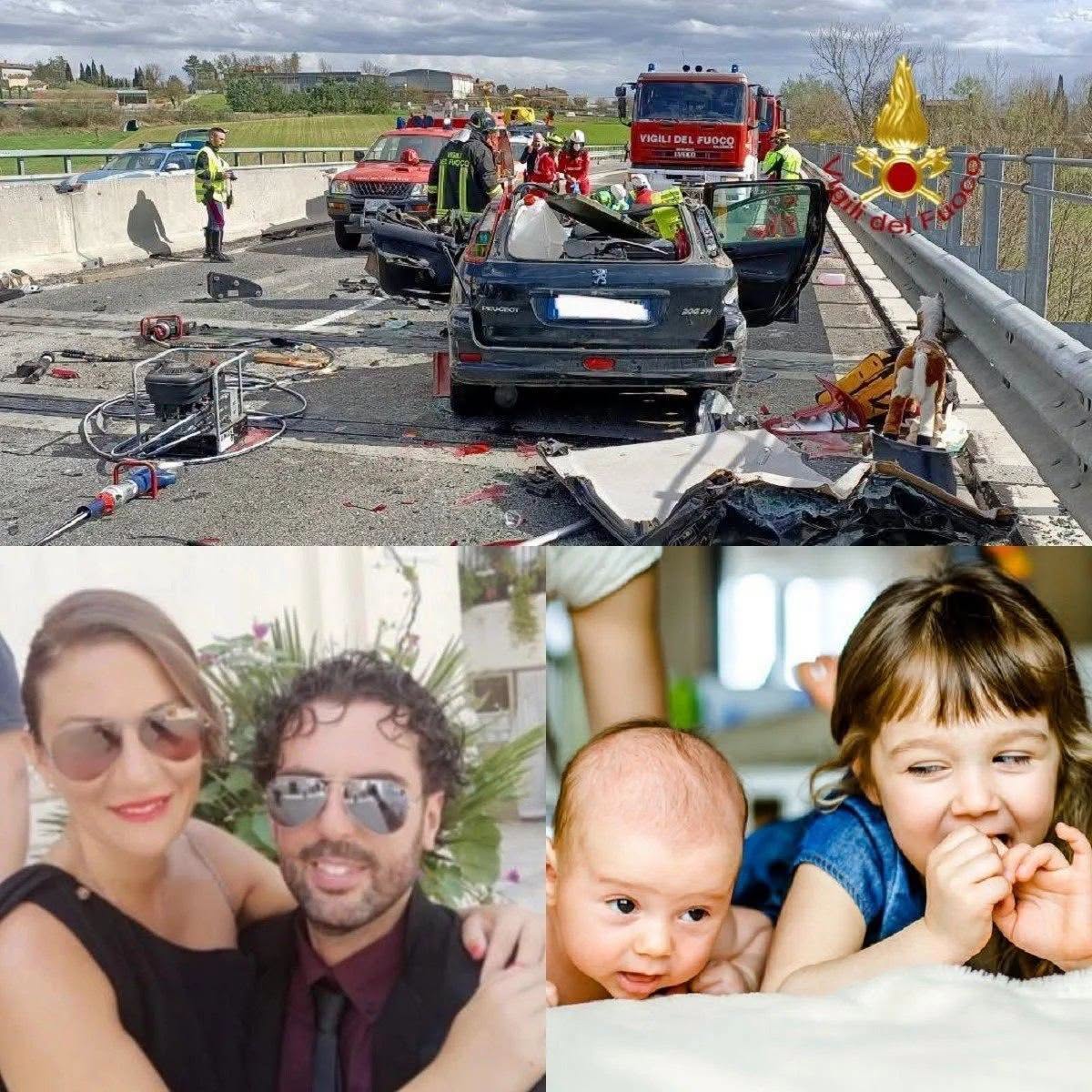 Autostrada paralizzata, Michela e Salvatore erano con le figlie di 1 e 5 anni (1 / 2)