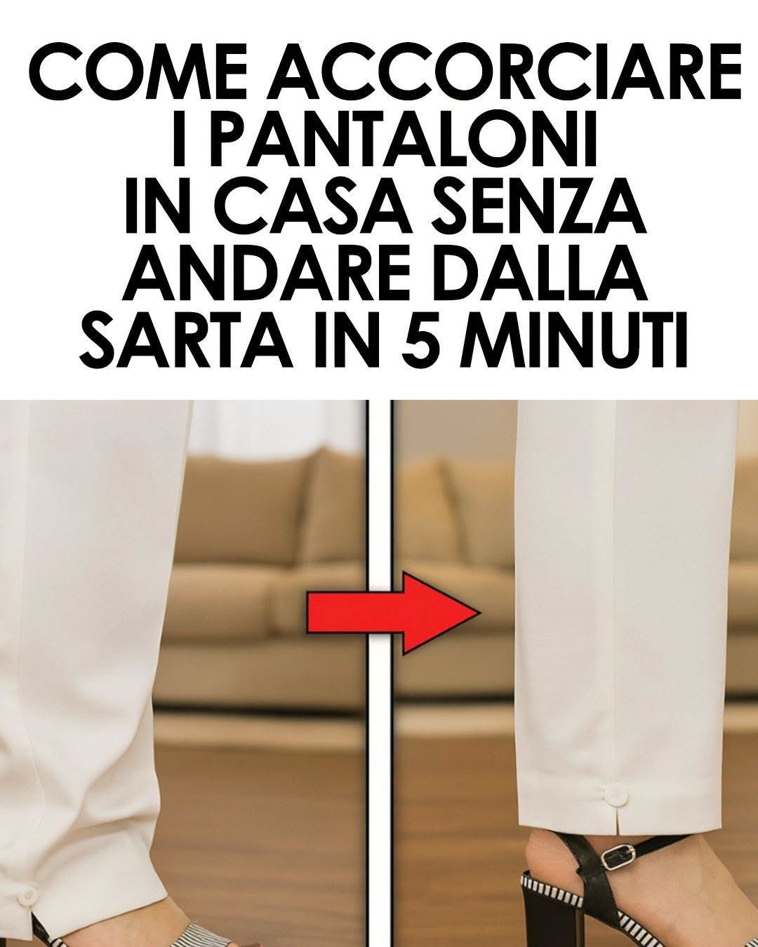 Accorciare i pantaloni a casa: come ottenere un orlo ordinato con ago e metro
