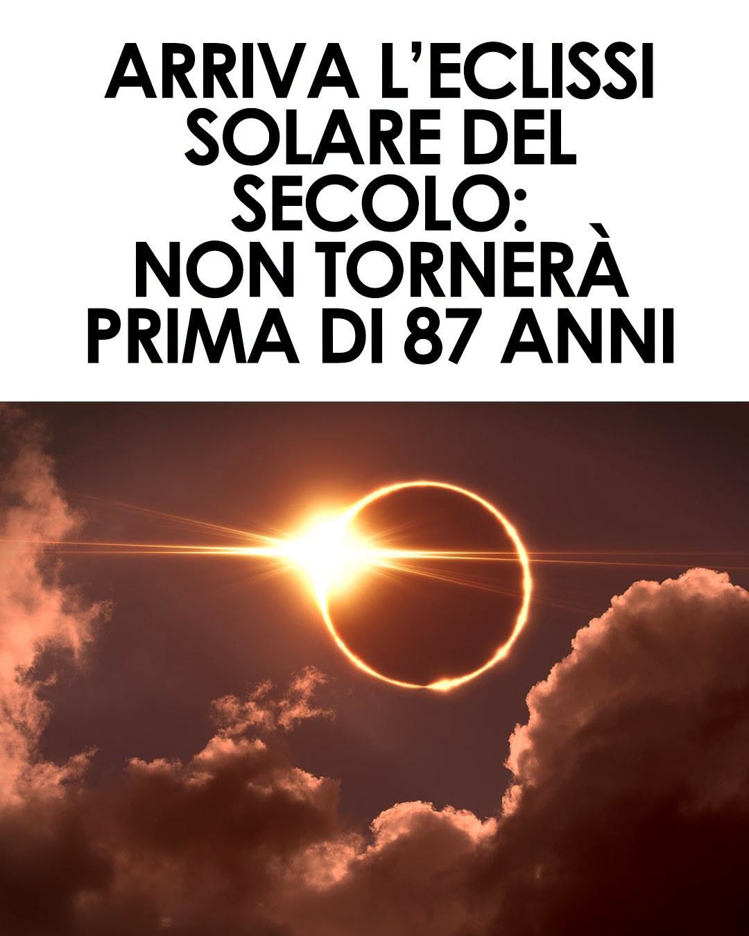 Eclissi solare del secolo: il 2 agosto 2027 il cielo si oscurerà per oltre 6 minuti. Non accadrà di nuovo prima del 2114 continua su