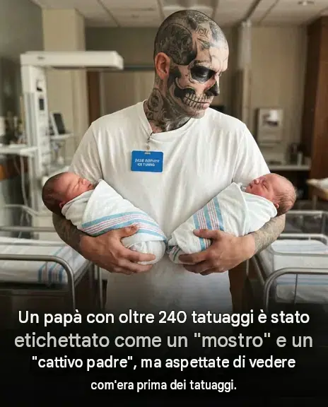 È coperto da 240 tatuaggi e criticato come padre: la rivelazione di sua moglie zittire tutti