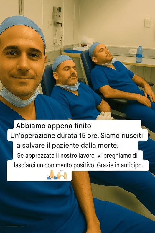 Abbiamo trascorso 15 ore in sala operatoria