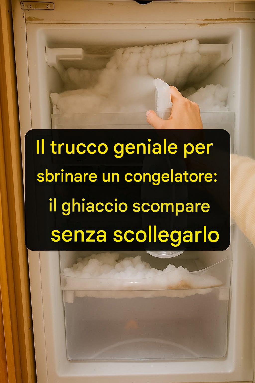 Il trucco ingegnoso per scongelare un congelatore: il ghiaccio scompare senza scollegare la spina di alimentazione