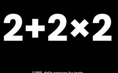 Test di matematica: 2+2×2, qual è la soluzione?