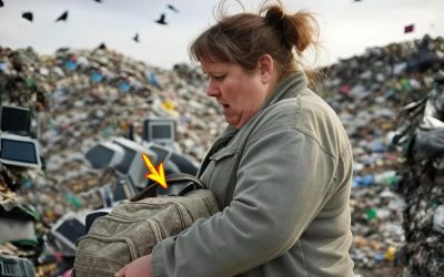 Una giovane vedova raccolse uno zaino gettato da una macchina di lusso vicino alla discarica—quando lo aprì, rimase senza parole